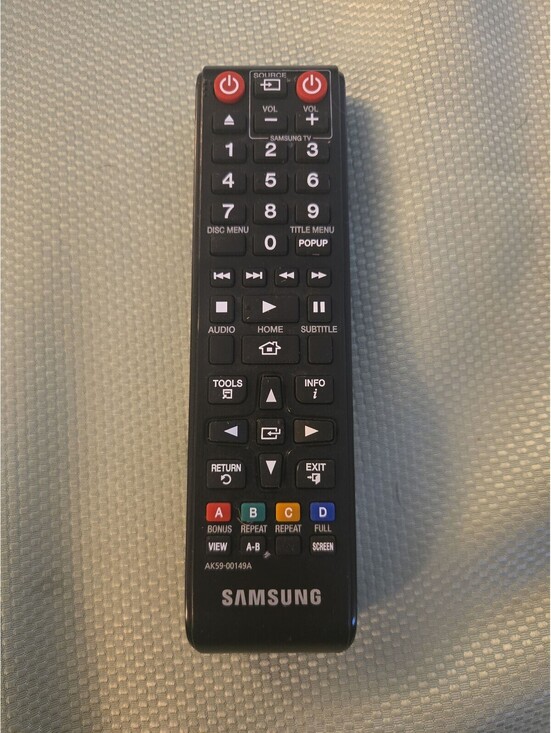 Samsung Other - Samsung AK59-00149A Blu-ray Player Remote Control